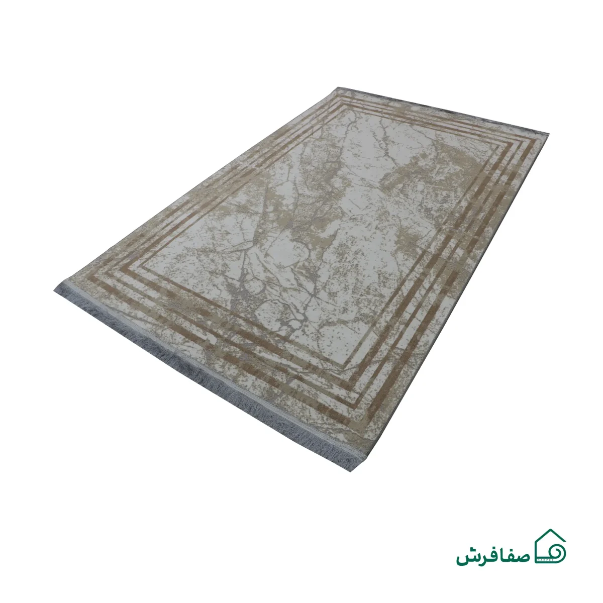 فرش مینیمال 9353 ماربل کرم