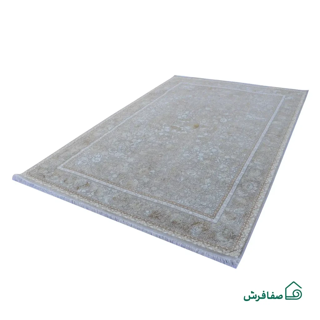 فرش وینتیج 12529 نقره‌ای