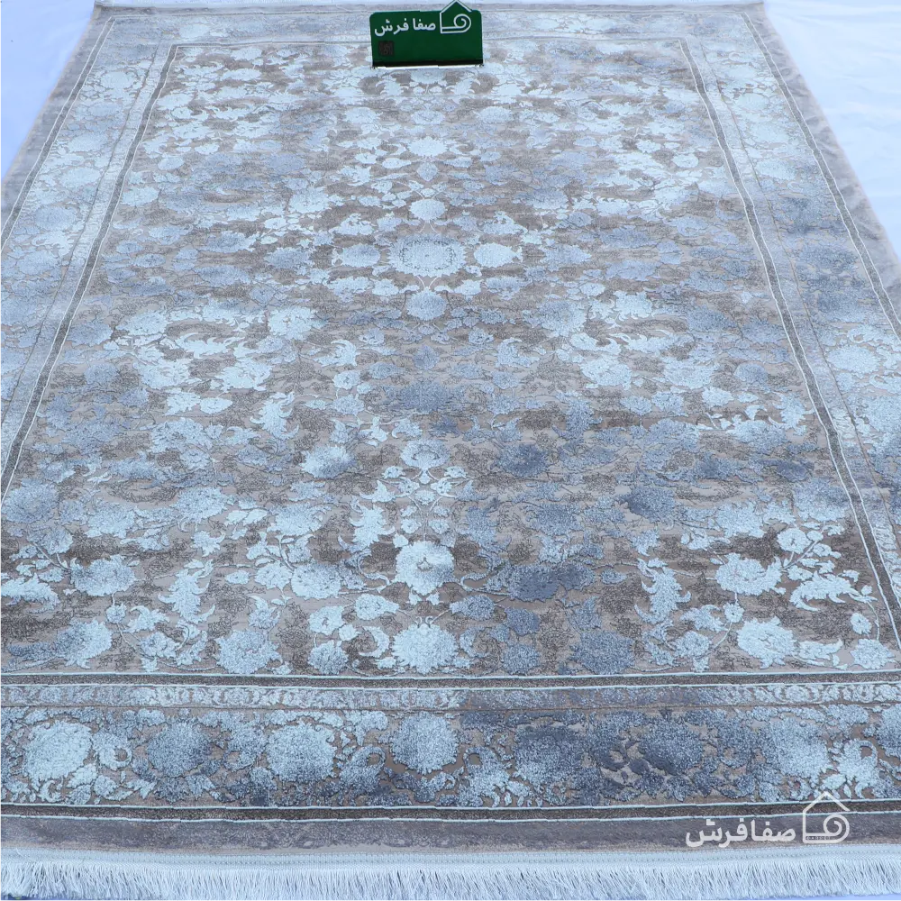 فرش وینتیج 32003 نقره‌ای