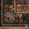 فرش ابریشم ماشینی 730601 ذغالی - تصویر 7