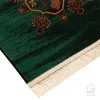 فرش ابریشم ماشینی 730801 سبز - تصویر 7