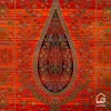 فرش ابریشم ماشینی 730901 نارنجی تمام رنگ - تصویر 7