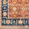 فرش ابریشم ماشینی 731102 آجری سرمه ای - تصویر 4