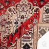فرش ابریشم ماشینی 743104 قرمز کرم - تصویر 3