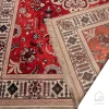 فرش ابریشم ماشینی 743104 قرمز کرم - تصویر 10
