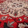 فرش ابریشم ماشینی 743104 قرمز کرم - تصویر 6
