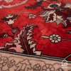 فرش ابریشم ماشینی 743104 قرمز کرم - تصویر 5