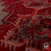 فرش وینتیج هریس دودی DLM قرمز - تصویر 7