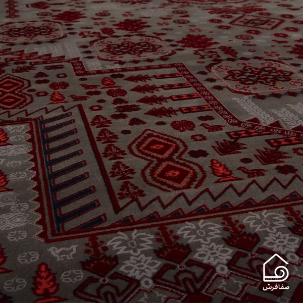 فرش وینتیج درختی دودی DLM - تصویر 3