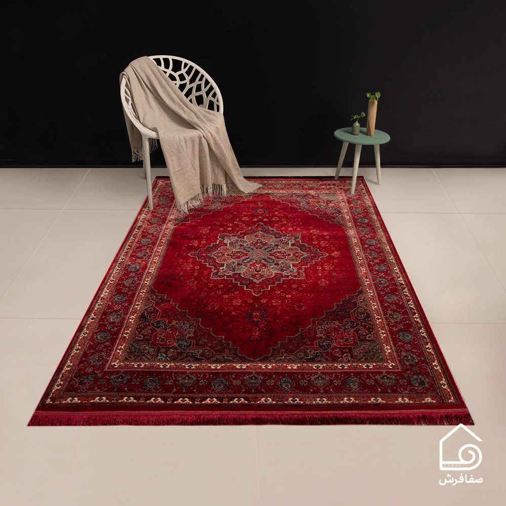 فرش وینتیج هریس LG قرمز
