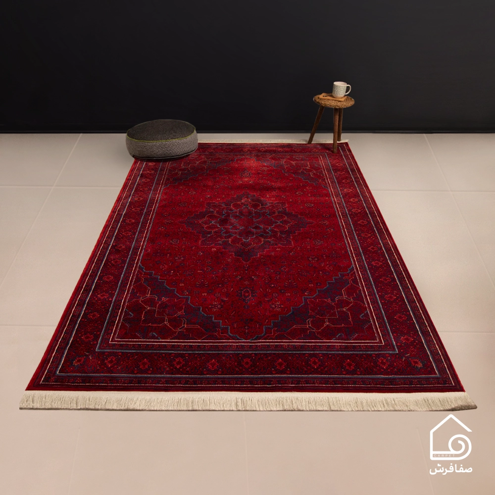 فرش وینتیج هریس LSK لاکی سرمه ای